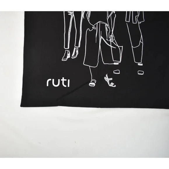 Ruti Drawstring Top Handle Bag Black - Picture 7 of 9